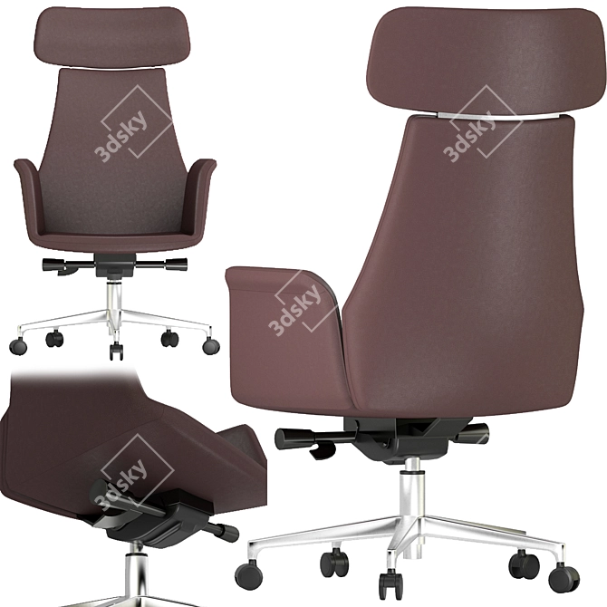 Office Chair Set 15: 3D Design Variety 3D model image 2