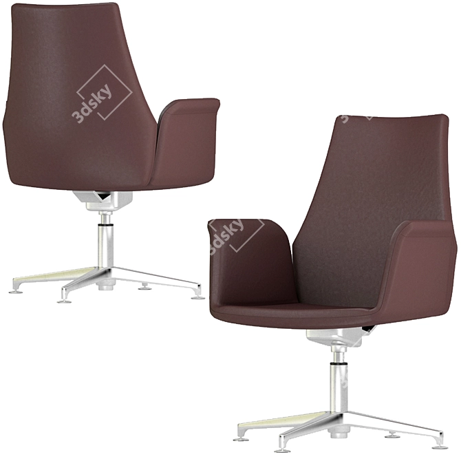 Office Chair Set 15: 3D Design Variety 3D model image 4