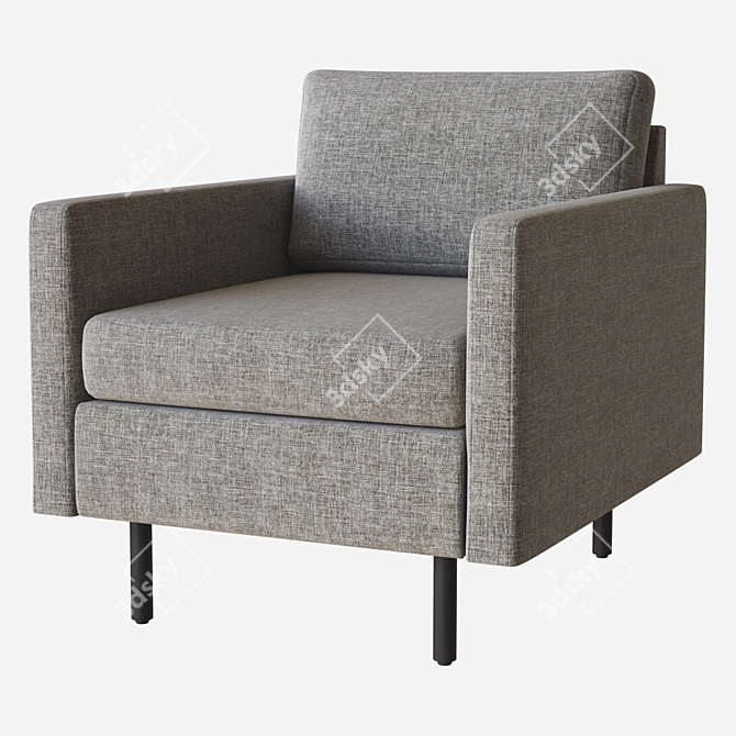 Modern Granton Armchair: Sleek Design 3D model image 3