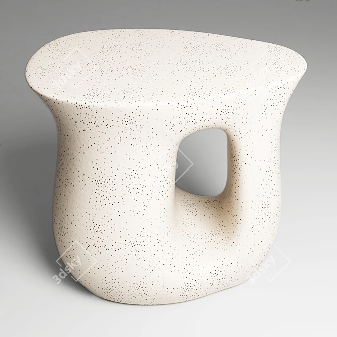 Vera Ceramic Side Table: Stylish and Versatile 3D model image 1