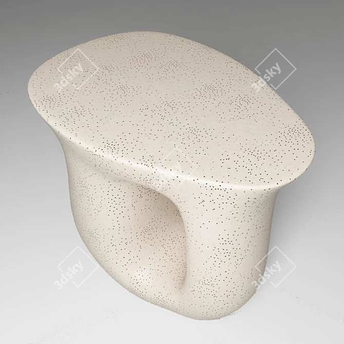 Vera Ceramic Side Table: Stylish and Versatile 3D model image 2
