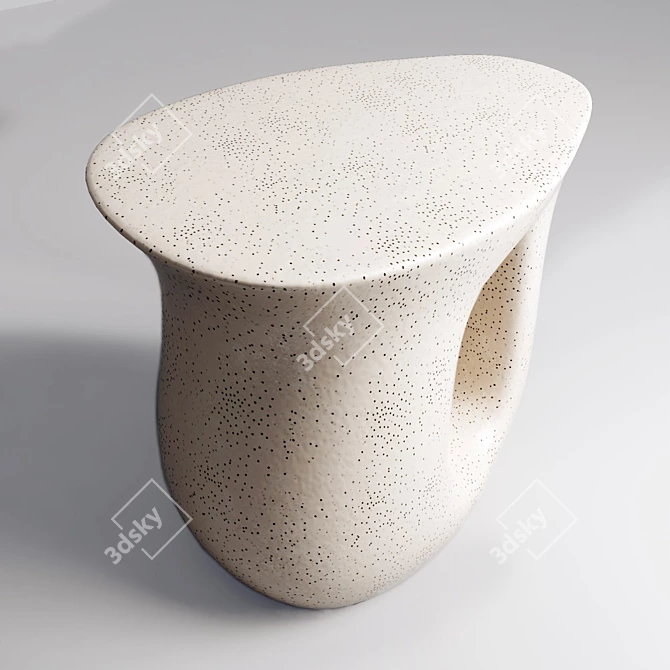 Vera Ceramic Side Table: Stylish and Versatile 3D model image 3