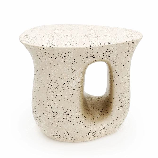 Vera Ceramic Side Table: Stylish and Versatile 3D model image 6