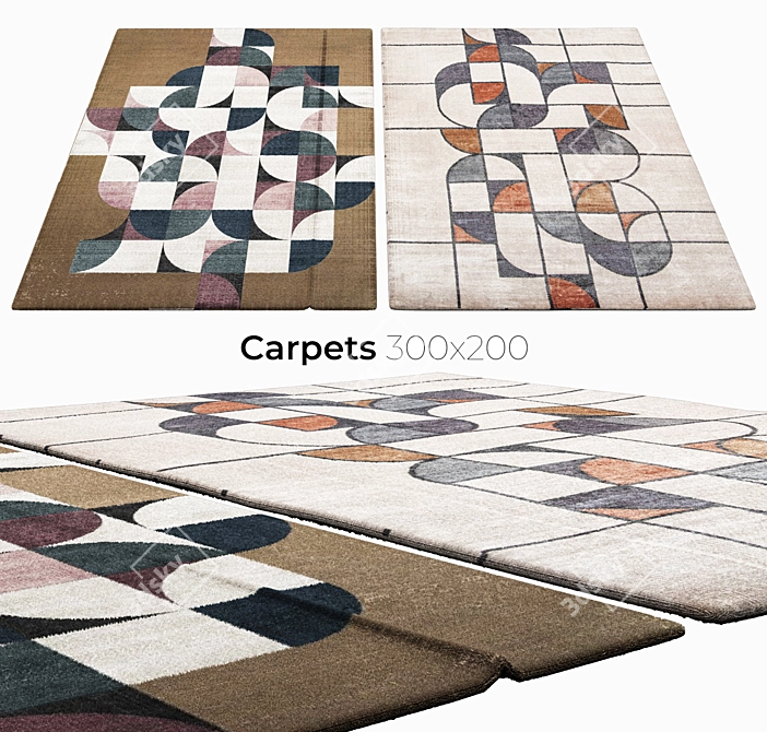 Elevate Your Interior with Carpets 3D model image 1