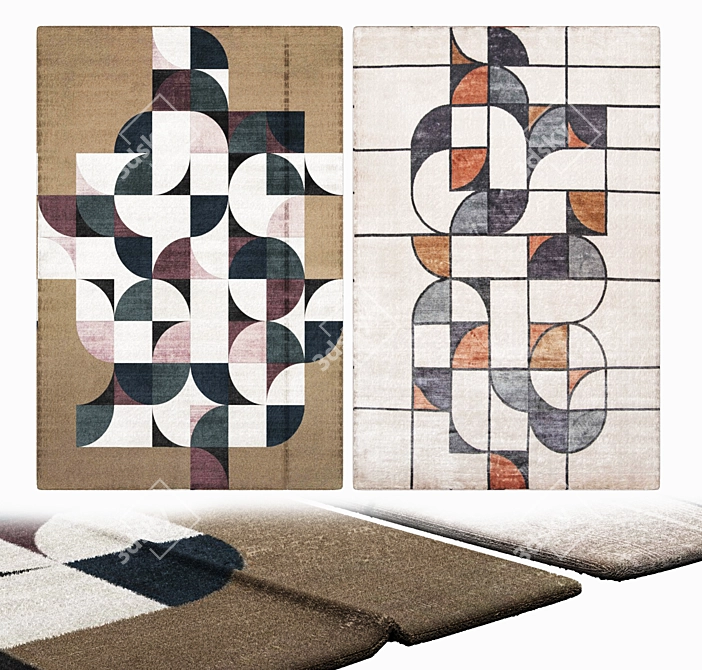 Elevate Your Interior with Carpets 3D model image 2