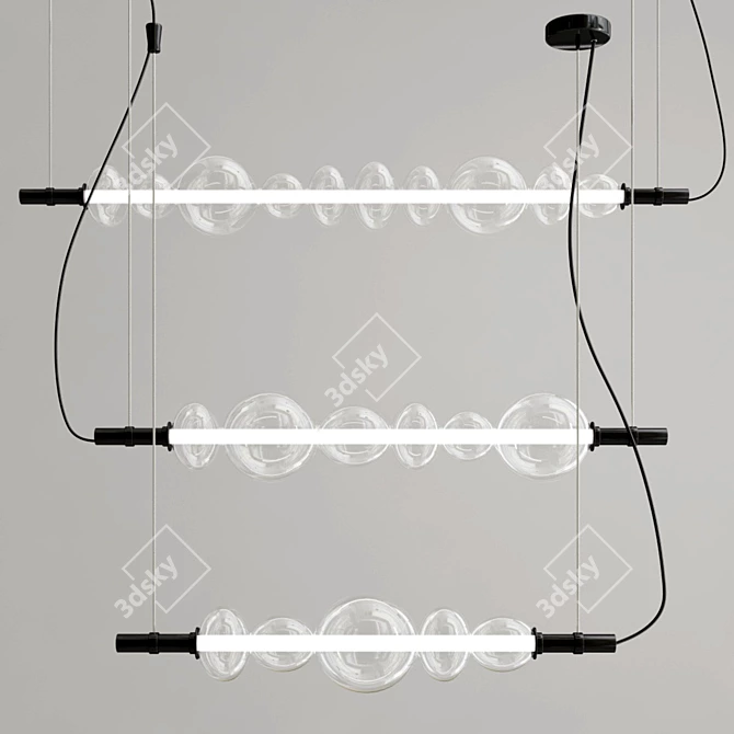 Minimalist LED Matrix Lamp 3D model image 2