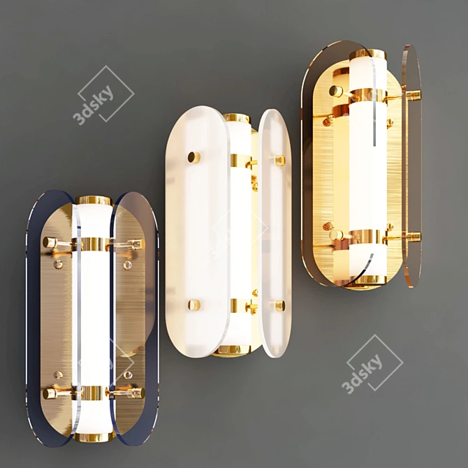 Elegant LED Wall Light: Lure 3D model image 4