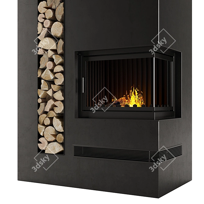 Creameng Honoree Fireplace 3D model image 3