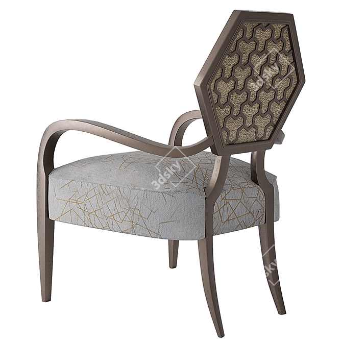 Artful Geode Accent Chair 3D model image 2