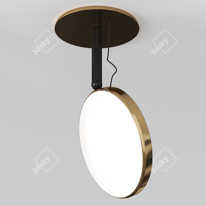 Sattler AVVENI PURE: Sleek German Ceiling Lamp 3D model image 1