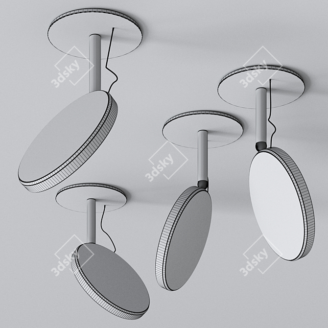 Sattler AVVENI PURE: Sleek German Ceiling Lamp 3D model image 3