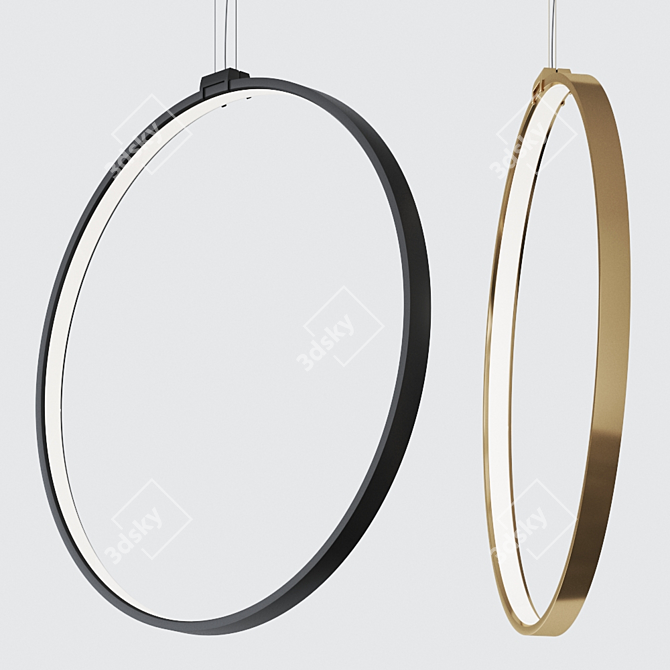 Delta Light Superloop Pendant LED Lamp 3D model image 1