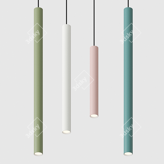 Bull Iron Pendant Lamp 3D model image 1