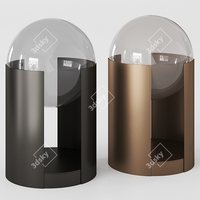  Softwing Table Lamp: Elegant Metal Design 3D model image 1