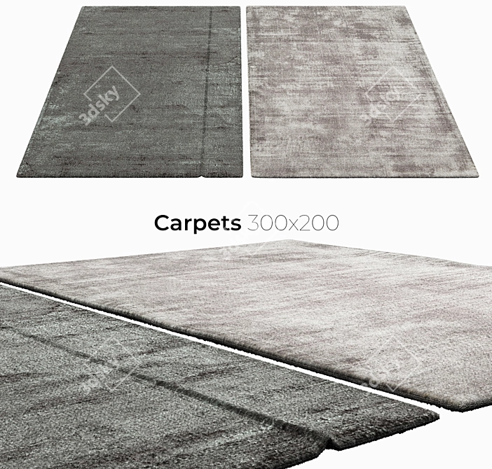 Elegant Home Carpets 3D model image 1