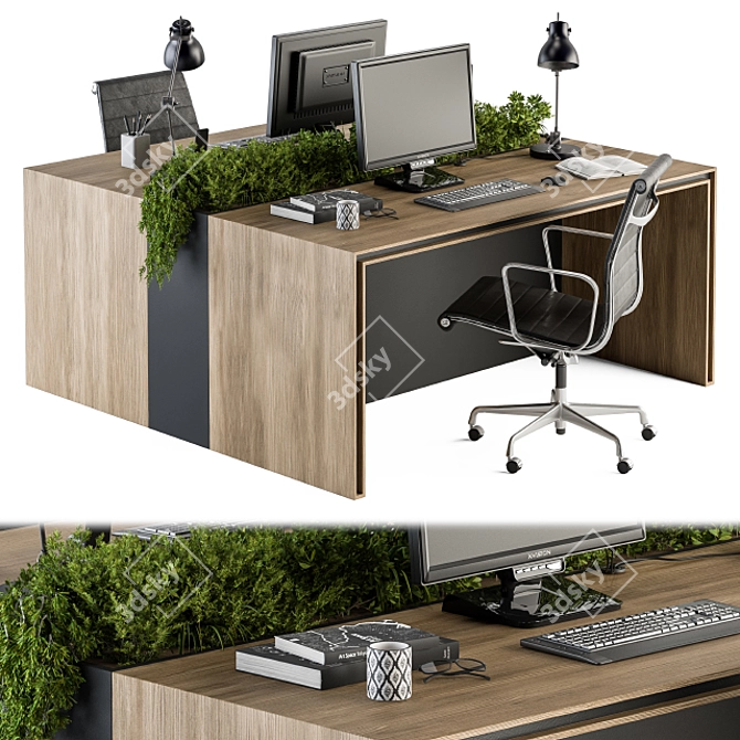 Modern Office Furniture Set 17 3D model image 1