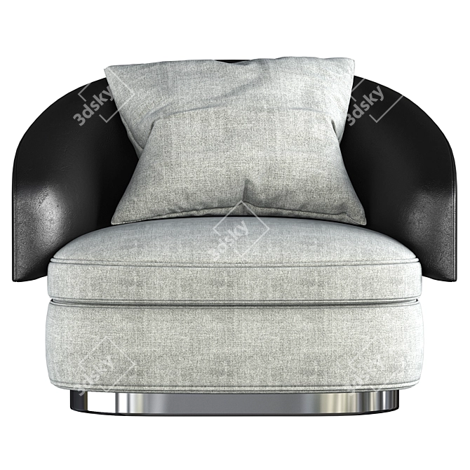 Elegant Minotti Lawson Armchair 3D model image 2