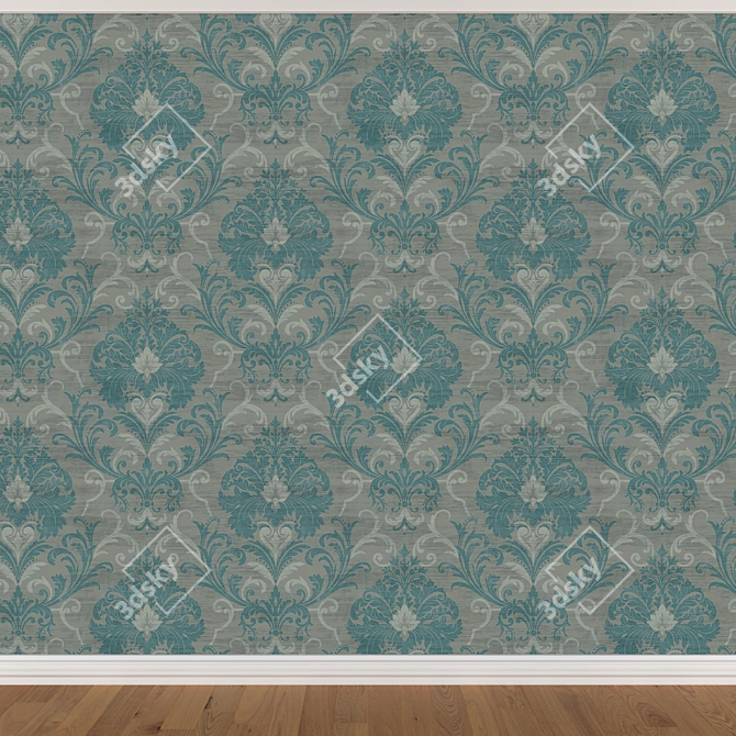 Seamless Wallpaper Set with 3 Colors 3D model image 4