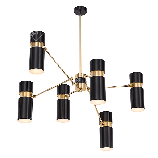 EDGAR Chandelier: Elegant Illumination at its Best 3D model image 1