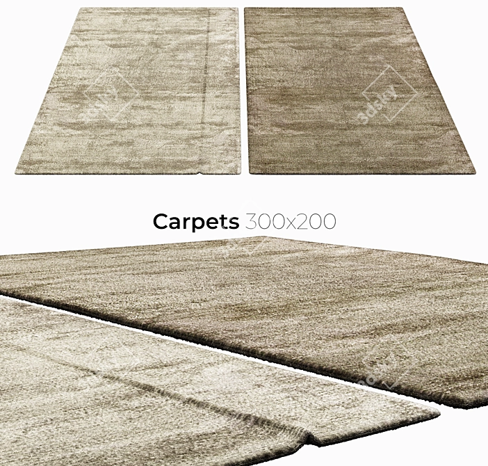 Elegant Interior Carpets 3D model image 1