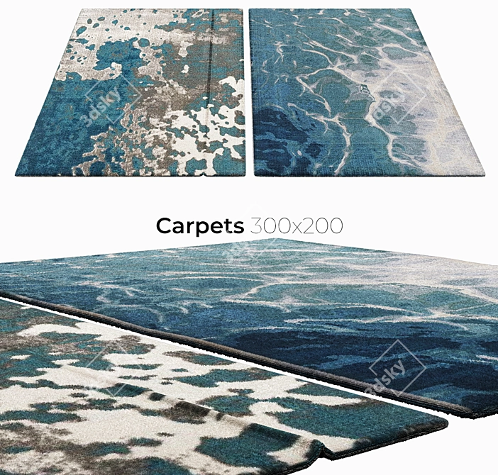 Elegant Interior Carpets 3D model image 1