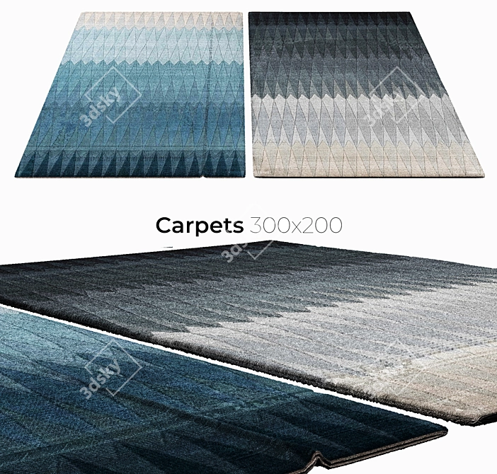 Elegant Interior Carpets 3D model image 1