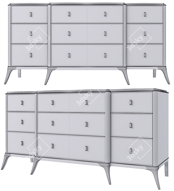 Etoile Dresser: Elegant and Versatile Storage 3D model image 2