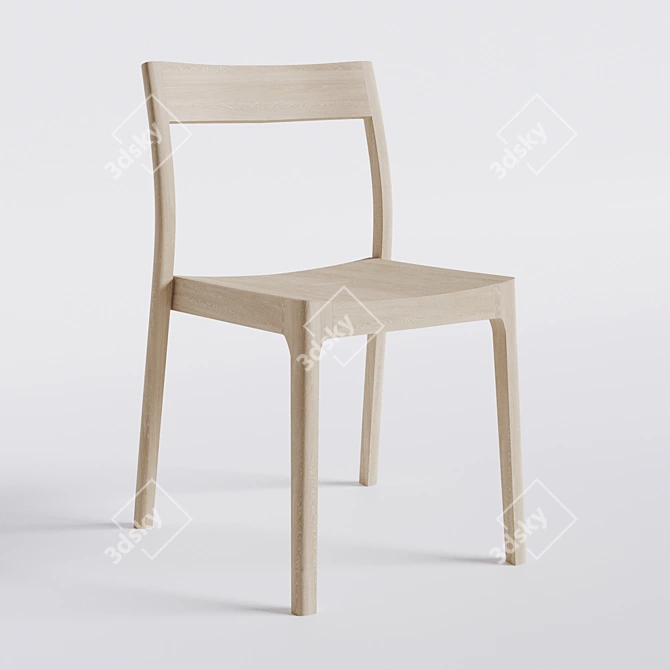 Isokon Plus Modern Ballot Chair 3D model image 1