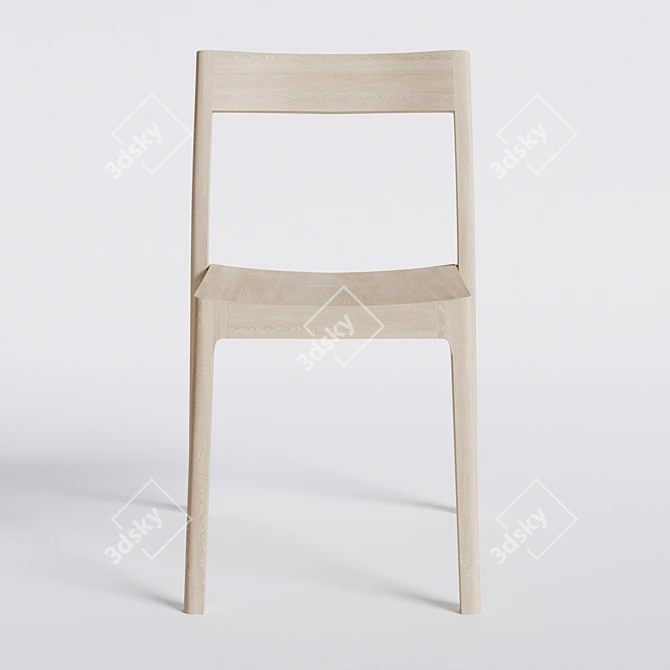 Isokon Plus Modern Ballot Chair 3D model image 2