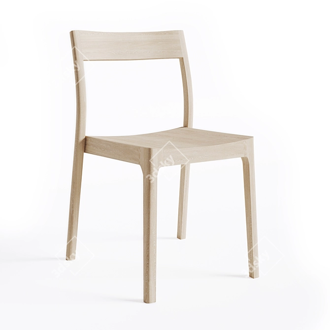 Isokon Plus Modern Ballot Chair 3D model image 3