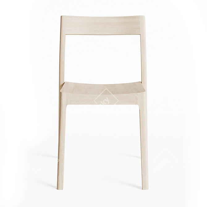 Isokon Plus Modern Ballot Chair 3D model image 4