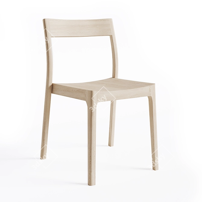 Isokon Plus Modern Ballot Chair 3D model image 5