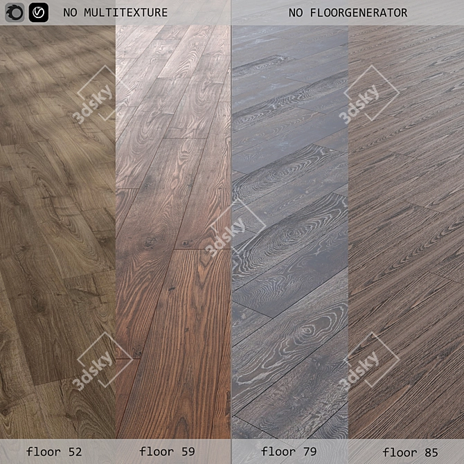 Versatile Laminate Flooring Set 3D model image 1