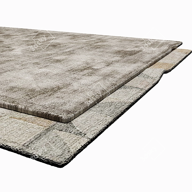 Stylish Interior Carpets 3D model image 2