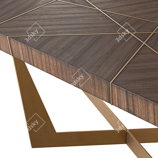 Sophisticated Modern Classic Cocktail Table 3D model image 3