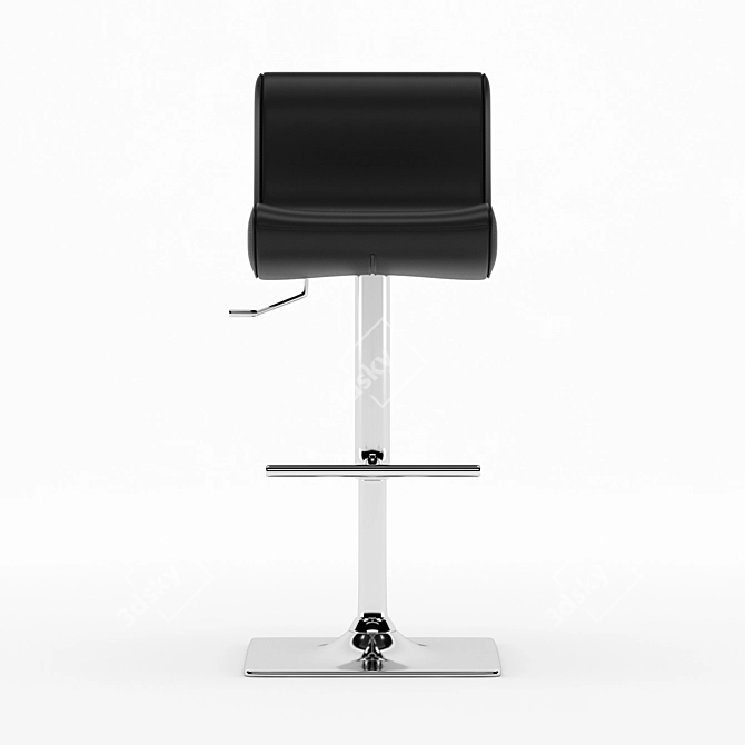 Sleek Hummer Bar Stool 3D model image 2