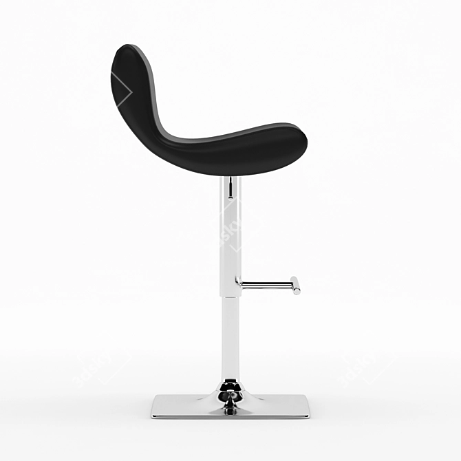 Sleek Hummer Bar Stool 3D model image 3