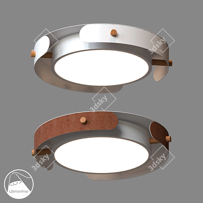 Sleek Simple Chandelier | LampsShop.ru 3D model image 1
