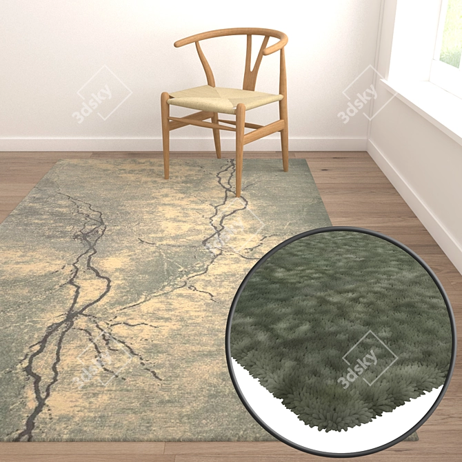 Luxury Carpet Set: High-Quality Textures 3D model image 5