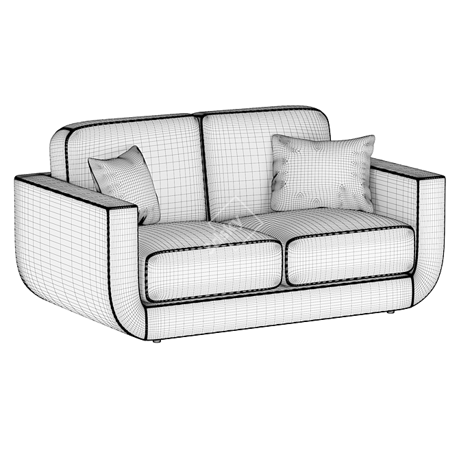 Nè Nest-Inspired Sofa 3D model image 2