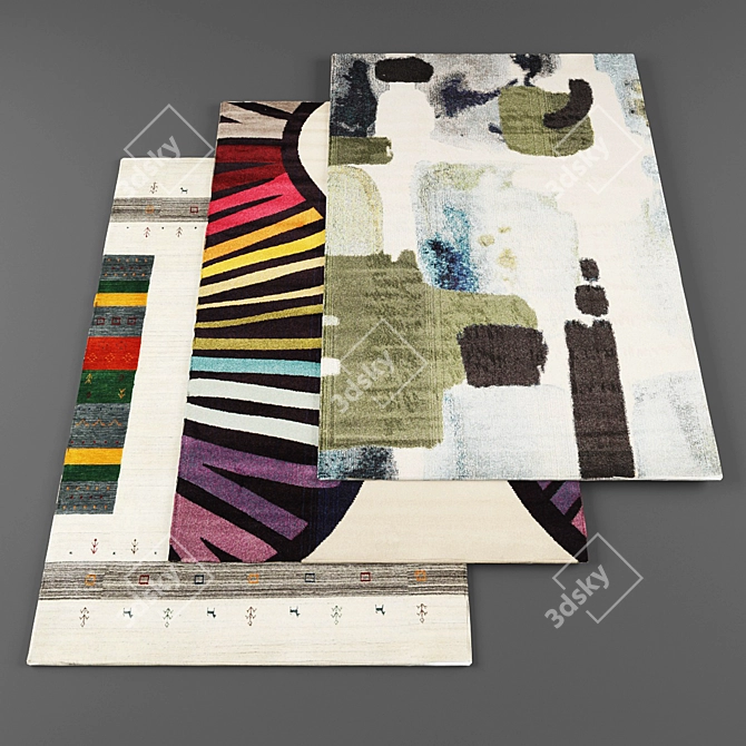 Modern Rugs Collection 3D model image 1