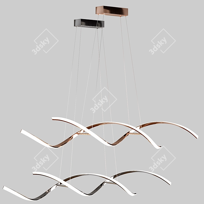 Scandinavian Pendant Lights: Sleek and Stylish 3D model image 2