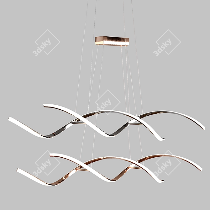 Scandinavian Pendant Lights: Sleek and Stylish 3D model image 3