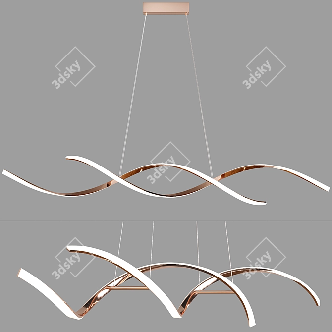 Scandinavian Pendant Lights: Sleek and Stylish 3D model image 4