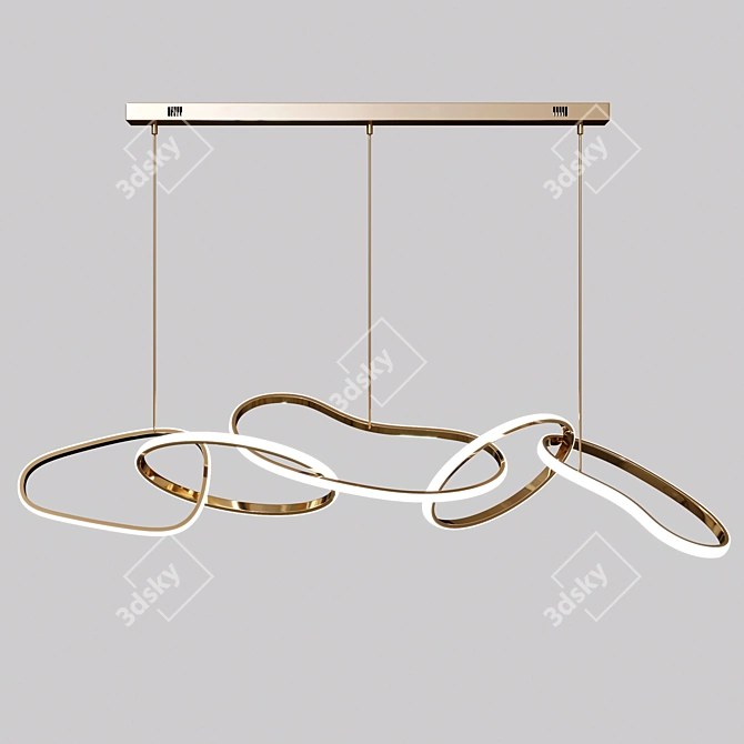 LOKA by Romatti: Luxurious Designer Chandelier 3D model image 1