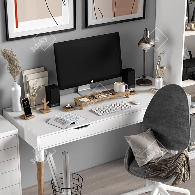 IKEA 2015 Workstation 3D model image 3