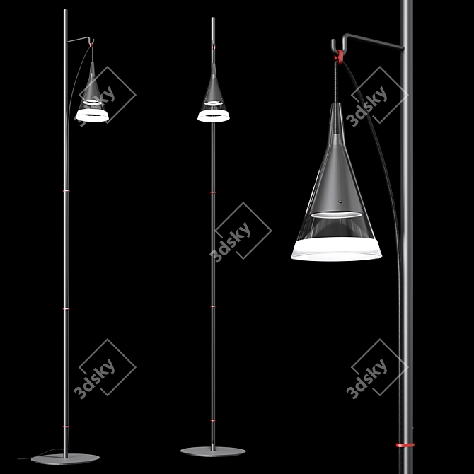 Vigo: Modern Conical Lamp 3D model image 2