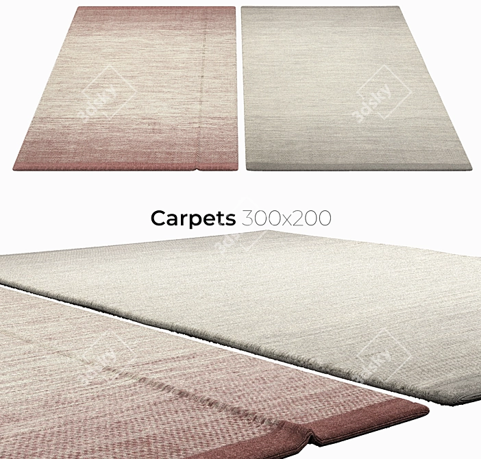 Elegant Interior Carpets 3D model image 1