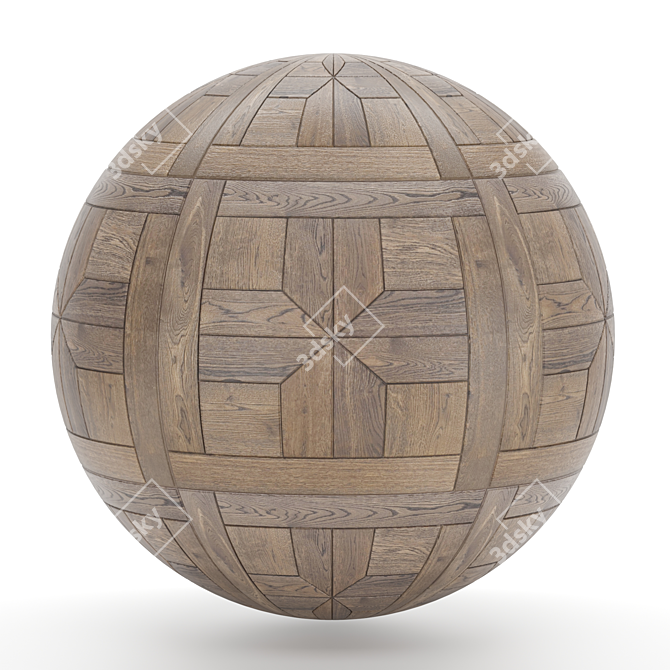 Seamless Parquet Texture 3D model image 1