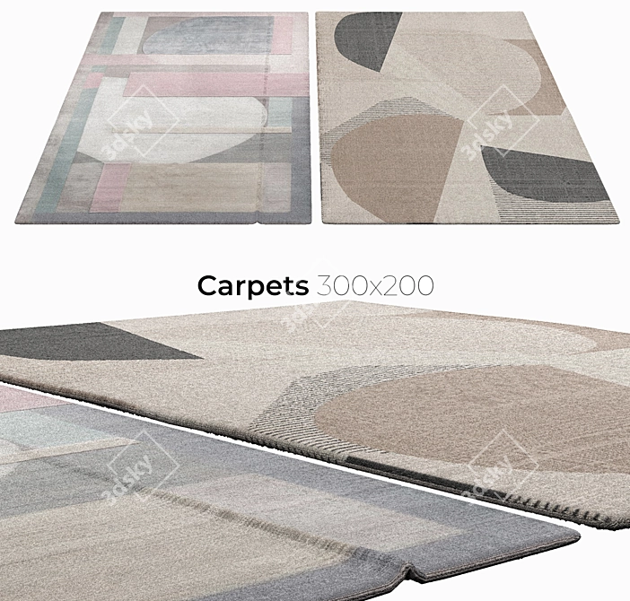 Elegant Interior Carpets 3D model image 1